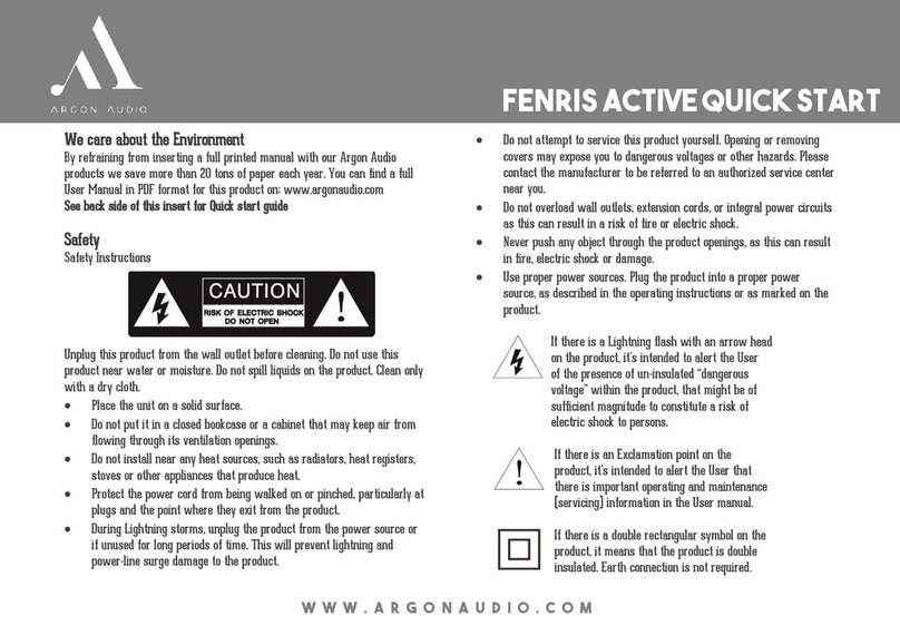 argon audio FENRIS User manual argon audio FENRIS User manual