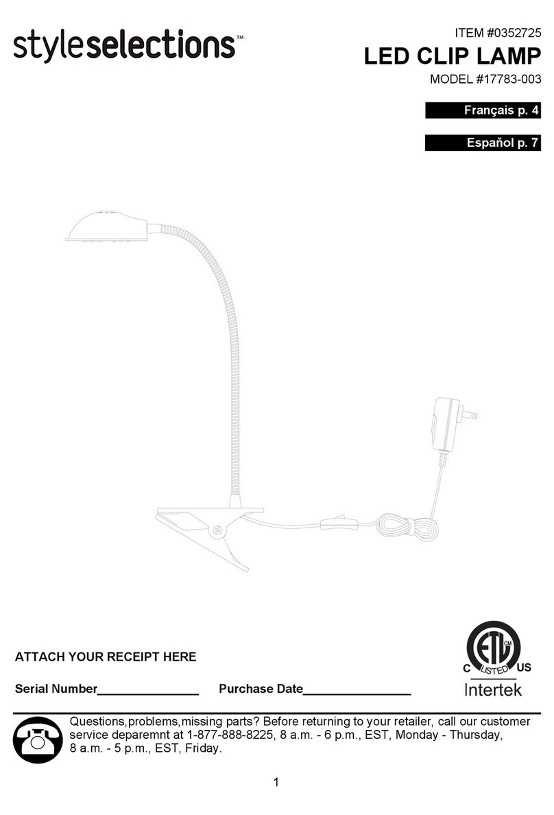 Style selections 17783-003 User manual