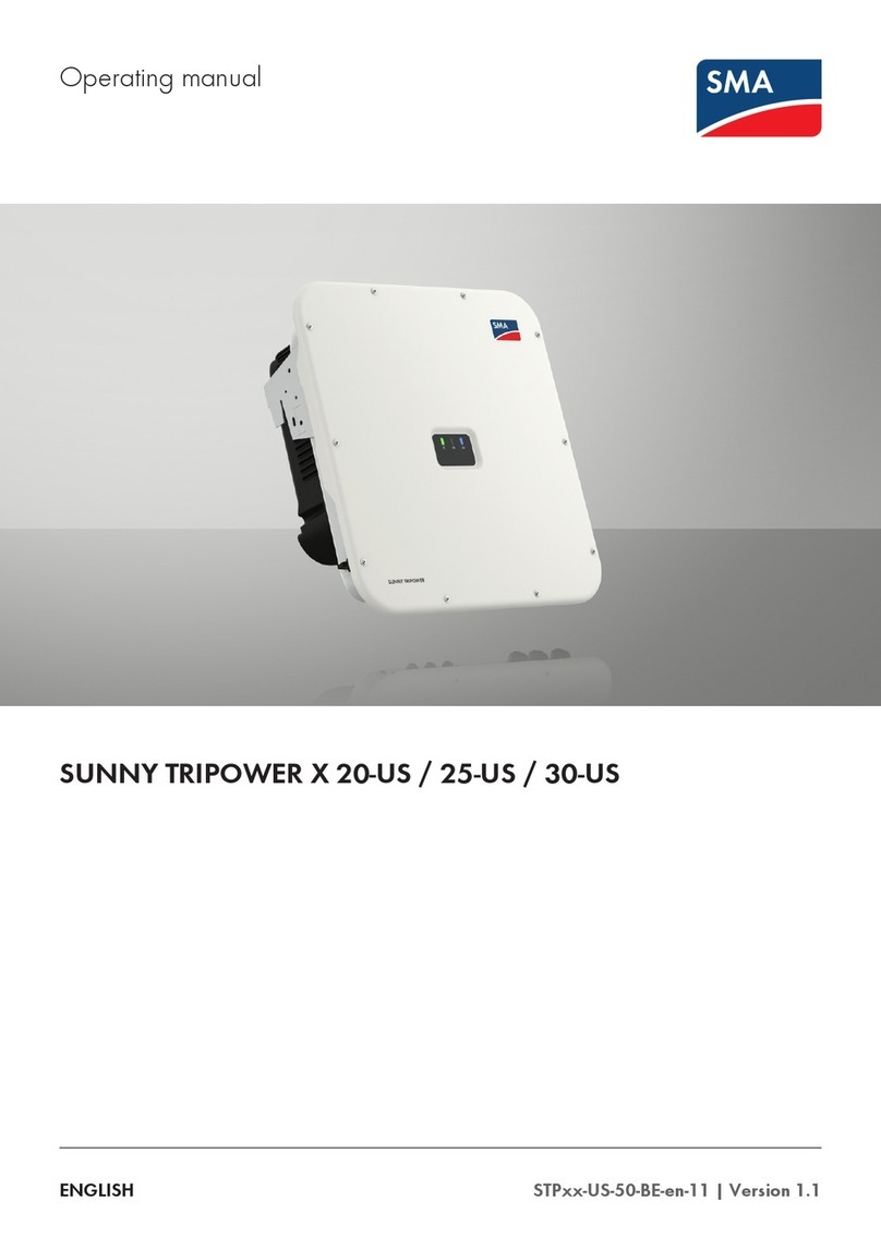 SMA SUNNY TRIPOWER X 20-US operating manual