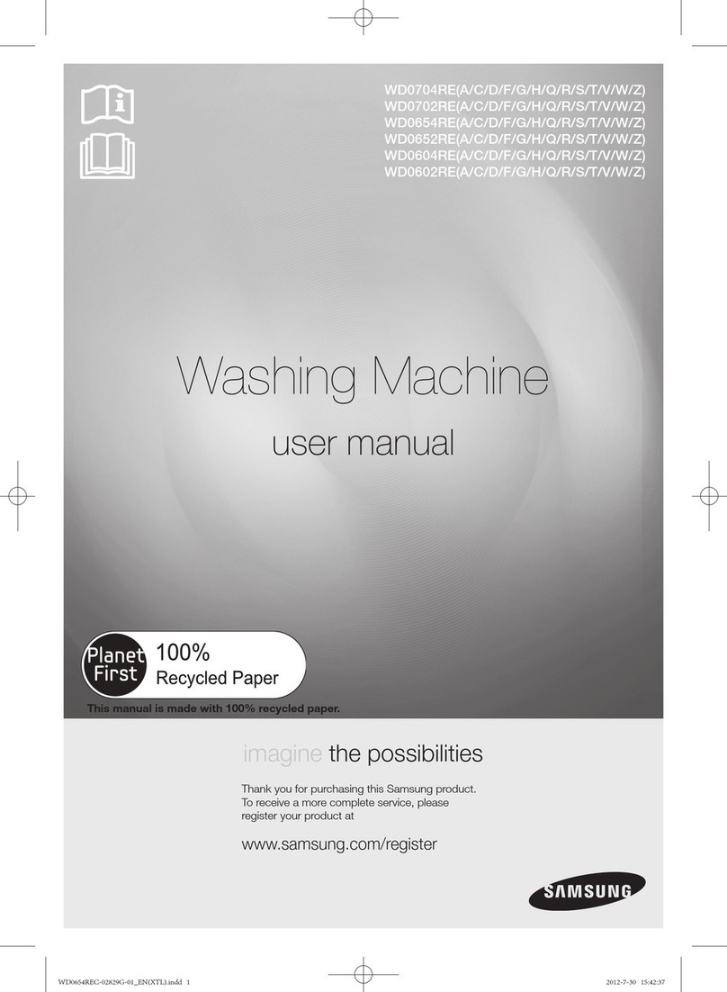 Samsung WD0654RE user manual