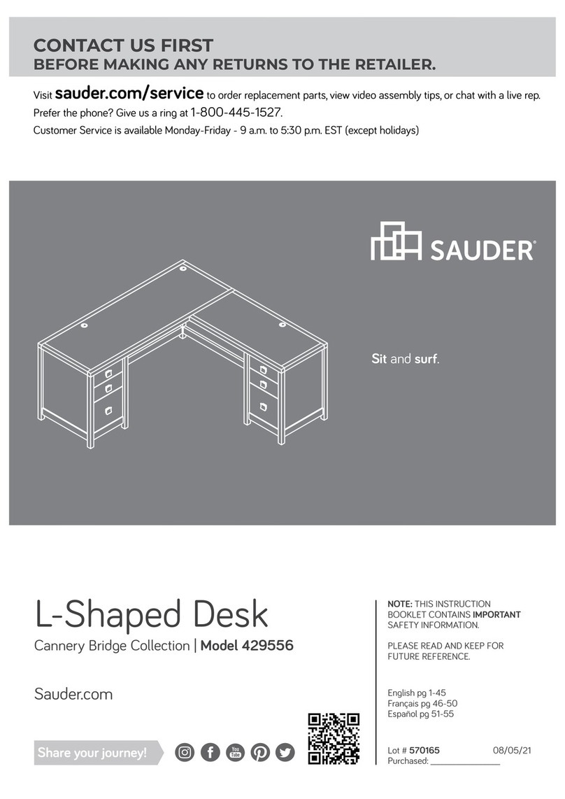 Sauder Cannery Bridge 429556 User manual Sauder Cannery Bridge 429556 User manual