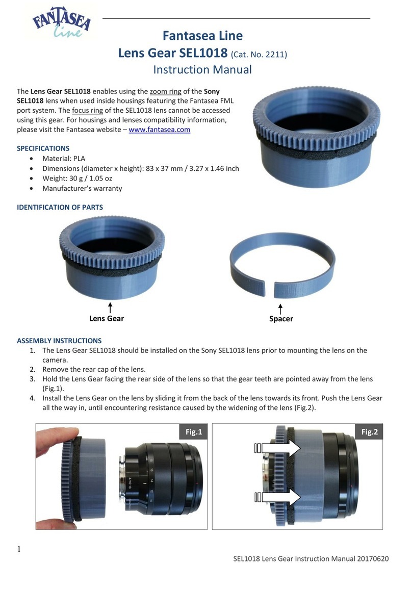 Fantasea Line Lens Gear SEL1018 instruction manual