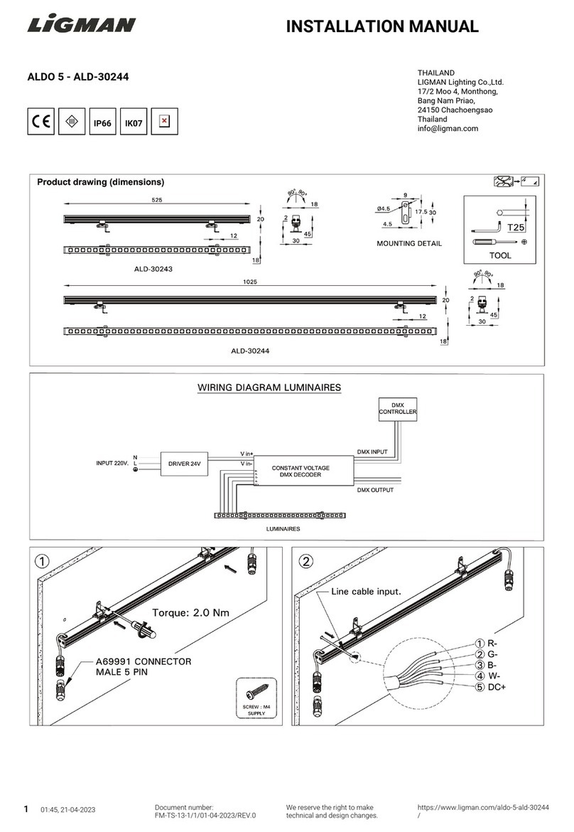 LIGMAN ALD-30244 installation manual