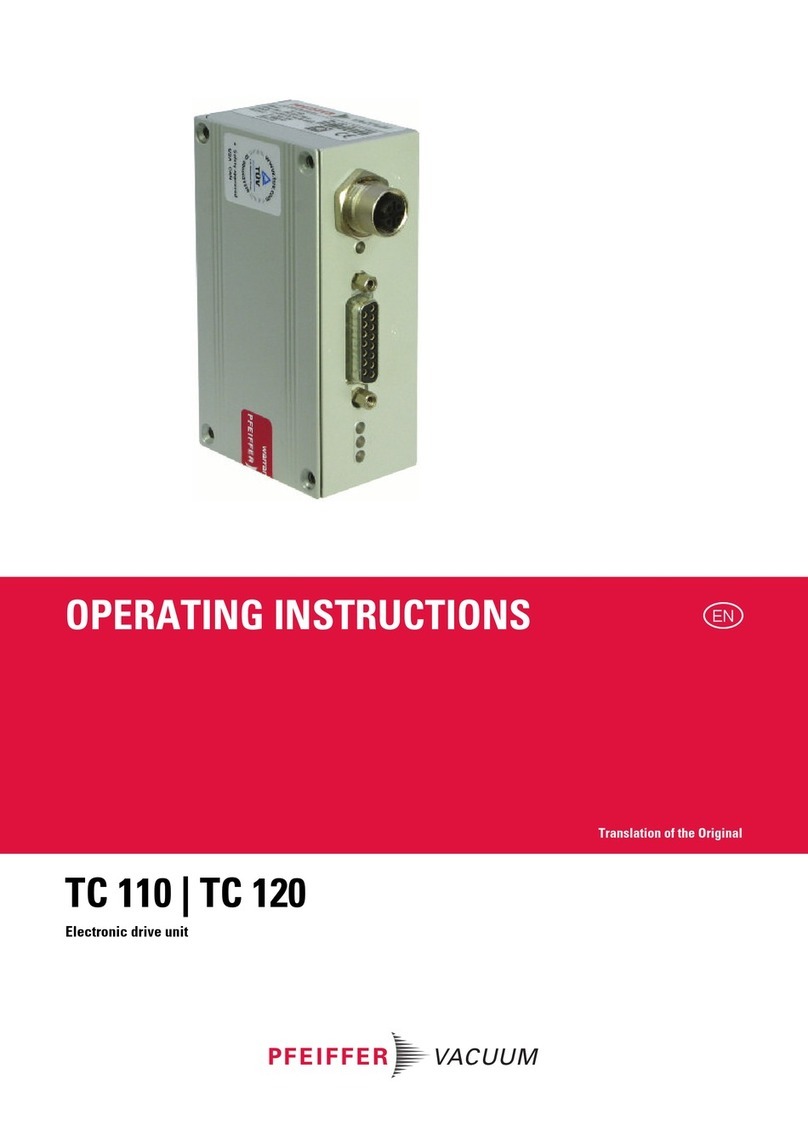 Pfeiffer Vacuum TC 120 User manual
