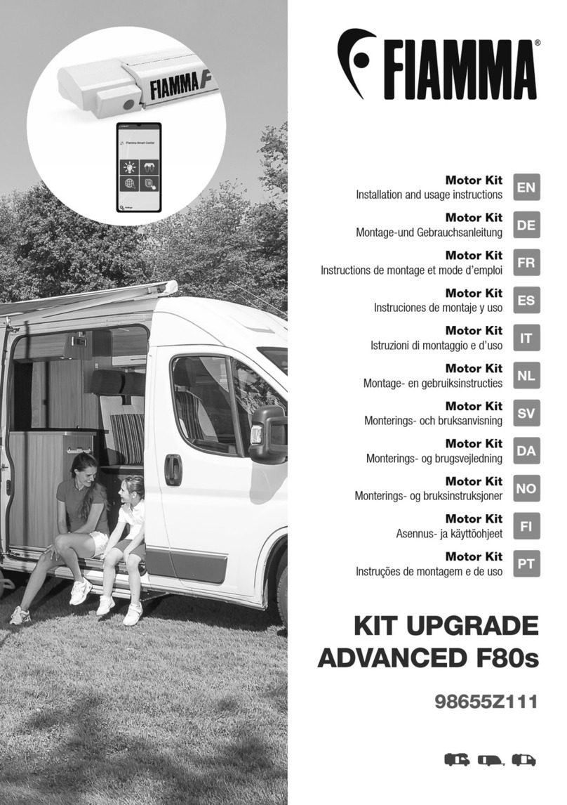 Fiamma 98655Z111 Installation and usage instructions Fiamma 98655Z111 Installation and usage instructions