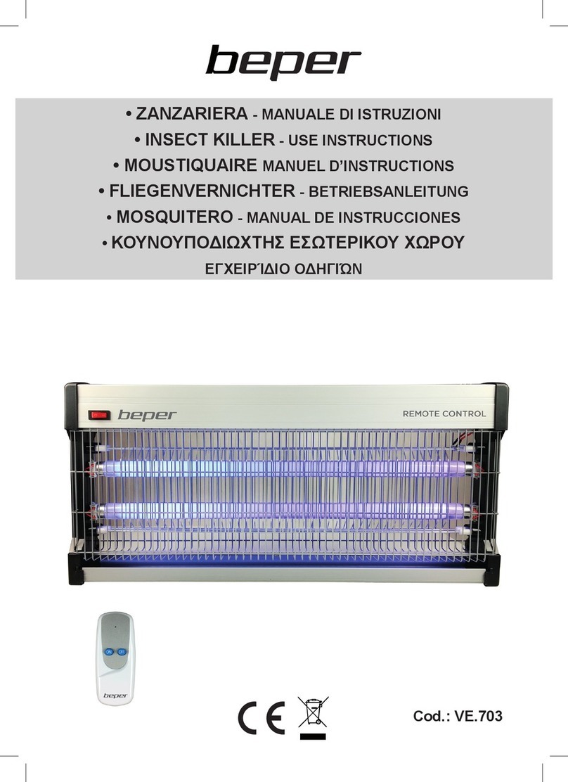 Beper VE.703 Additional safety and use instructions