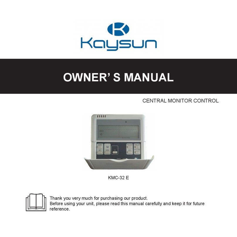 Kaysun KMC-32 E owner's manual