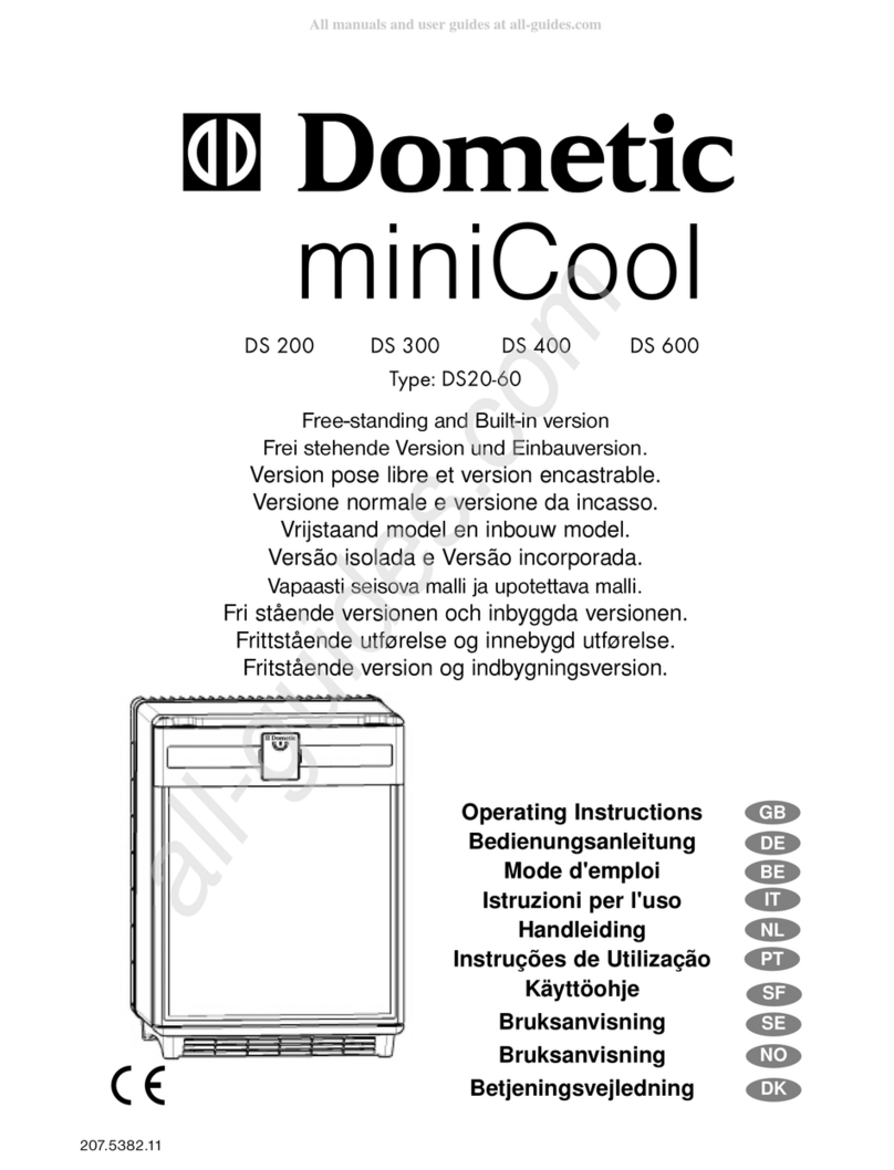 Dometic miniCool DS 300 operating instructions