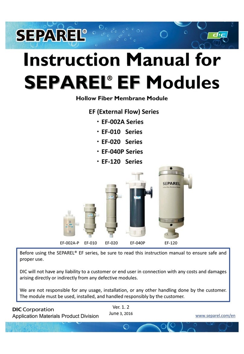 SEPAREL EF Series instruction manual