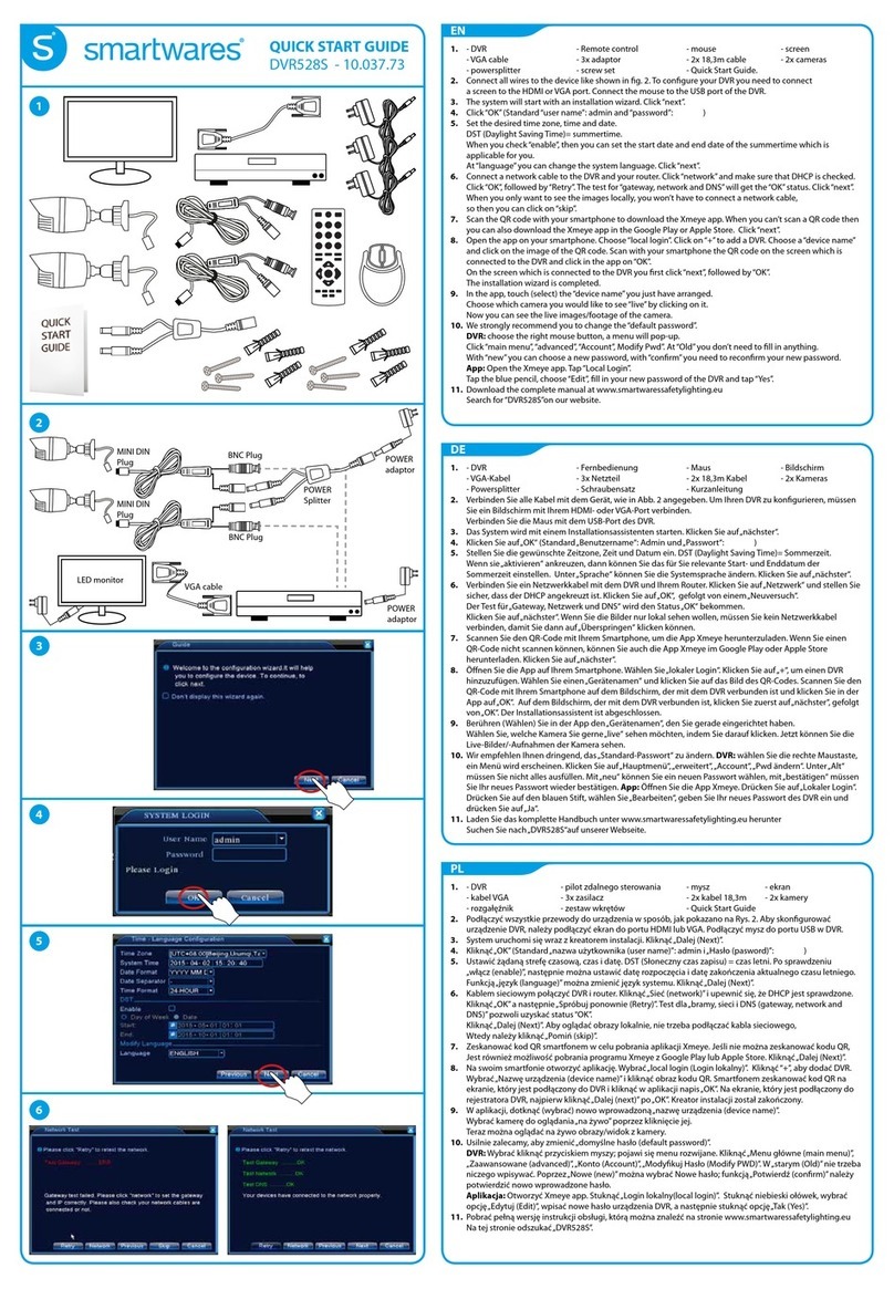 Smartwares DVR528S User manual