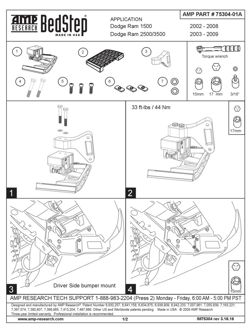 AMP Research BedStep 75304-01A instructions