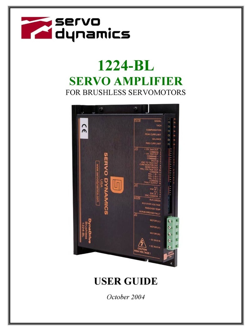 Servo Dynamics 1224-BL user guide