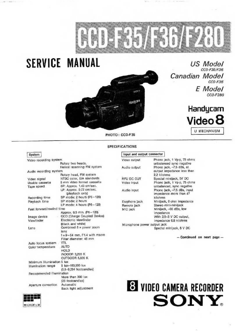 Sony CCD-F35 User manual