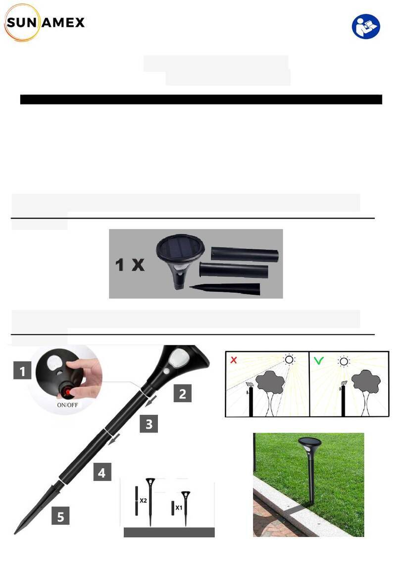 SUN AMEX YUFO Instructions for use