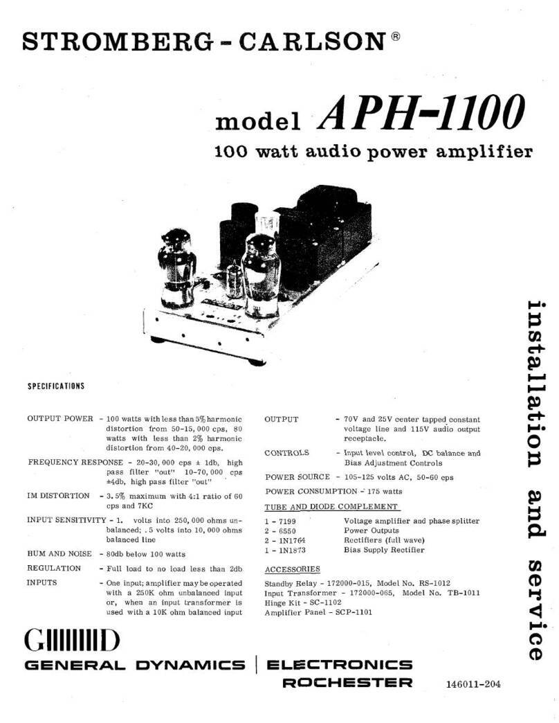 Stromberg-Carlson APH-1100 Installation and service