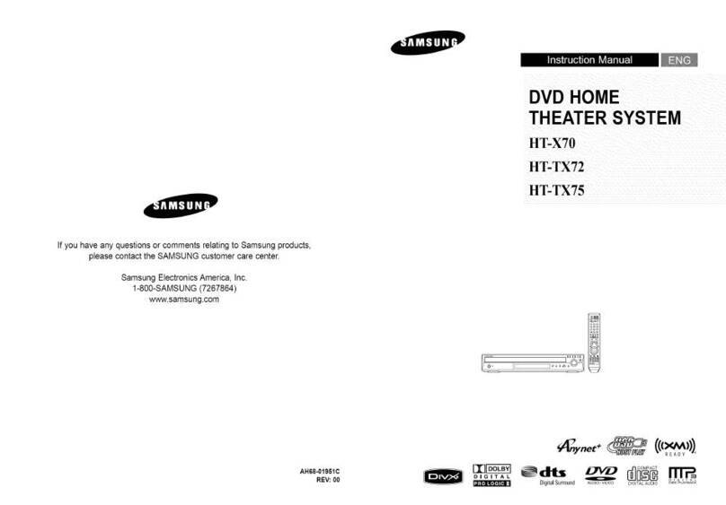 Samsung HT-X70 instruction manual