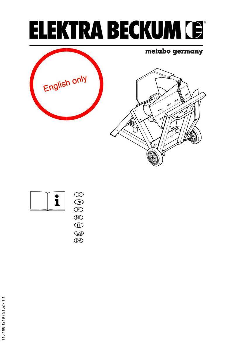 Metabo BW 600 User manual