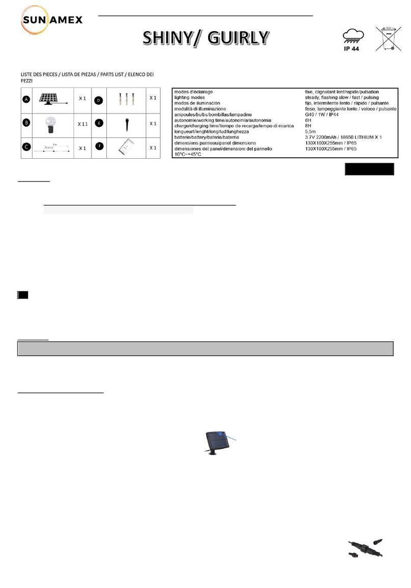 SUN AMEX Shiny User manual SUN AMEX Shiny User manual
