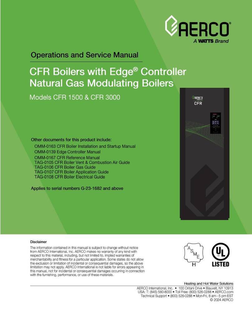 Watts AERCO CFR 1500 Operation manual Watts AERCO CFR 1500 Operation manual