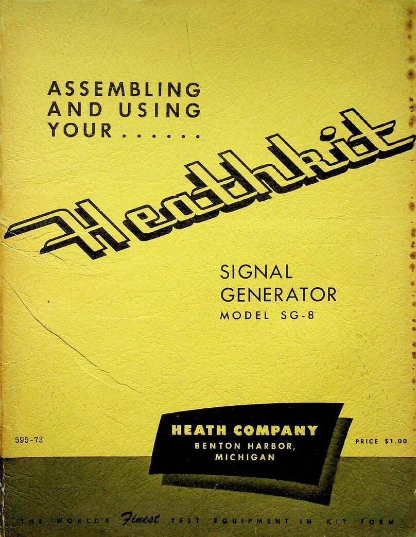 Heathkit Heathkit SG-8 Assembly and operation