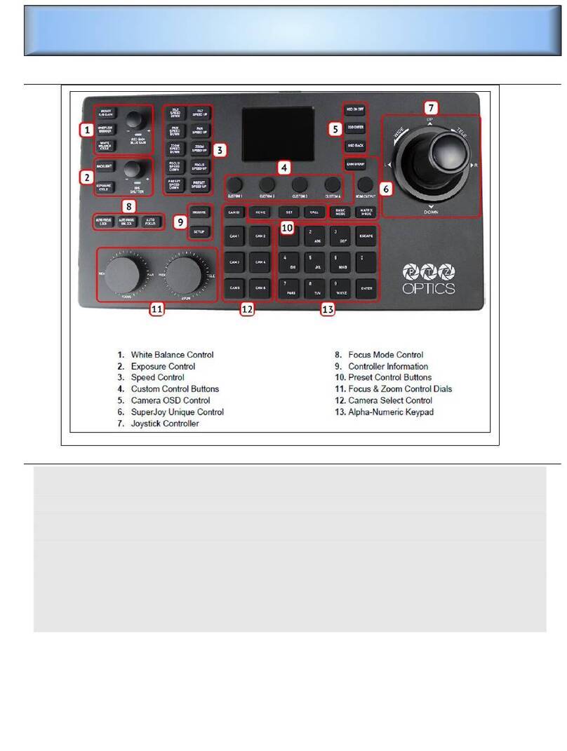 PTZOptics PT-SUPERJOY-G1 user manual
