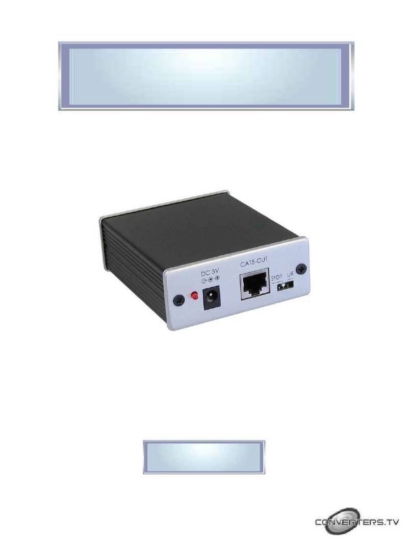 Converters.TV 549 Operation manual