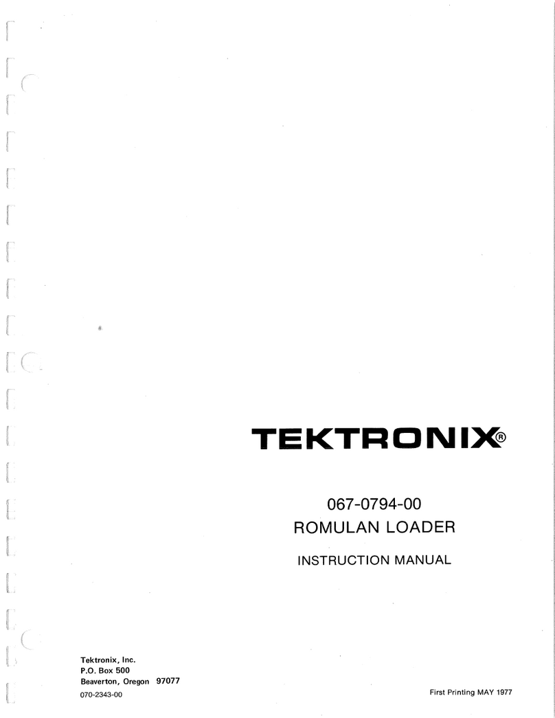 Tektronix 067 -0794-00 User manual