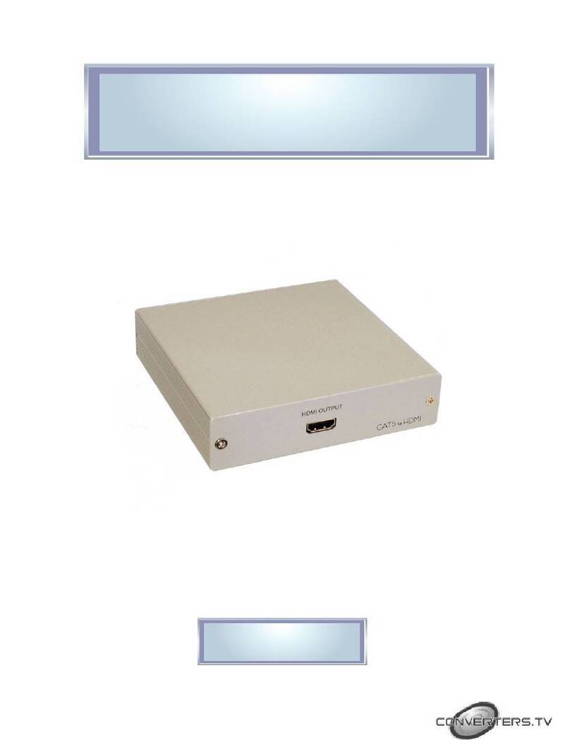 Converters.TV 542 Operation manual