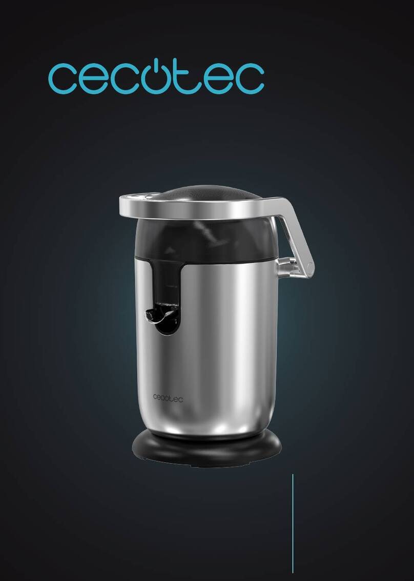 cecotec XQUEEZE BULLET PRO instruction manual