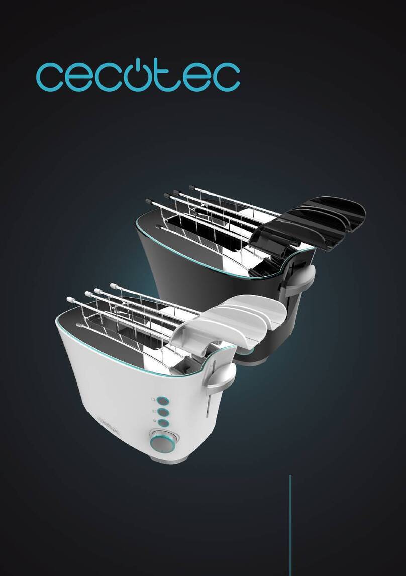 cecotec TOAST&TASTE DOUBLE W User manual