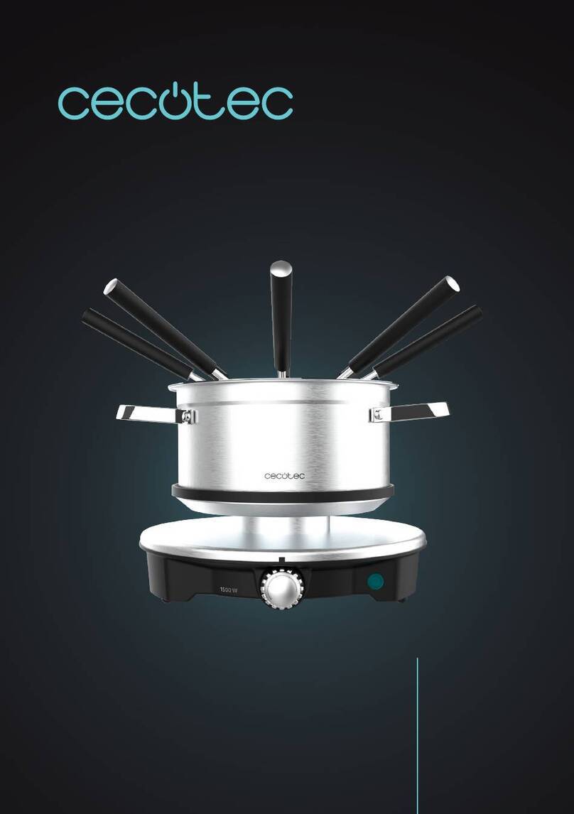 cecotec FUN GOURMETFONDUE ADVANCE instruction manual