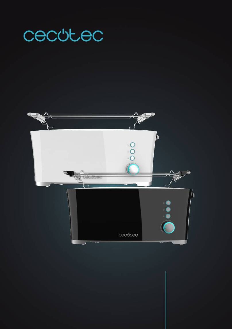 cecotec TOAST&TASTE EXTRA W User manual