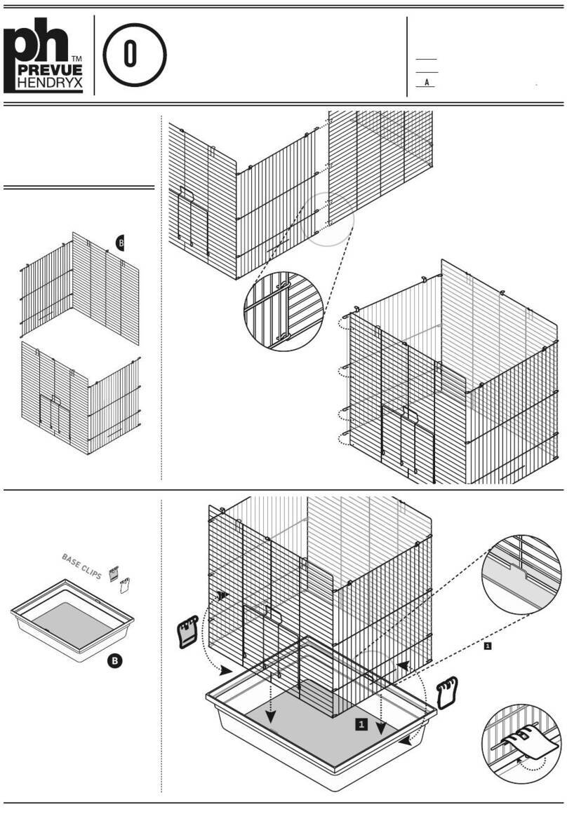 Prevue Hendryx Hamster Haven 3-Story Happy Home Assembly manual