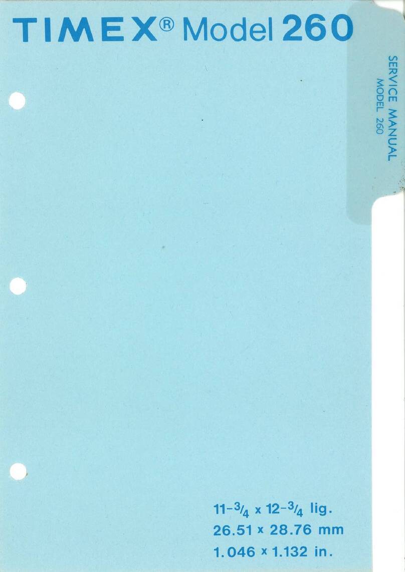Timex 260 User manual Timex 260 User manual