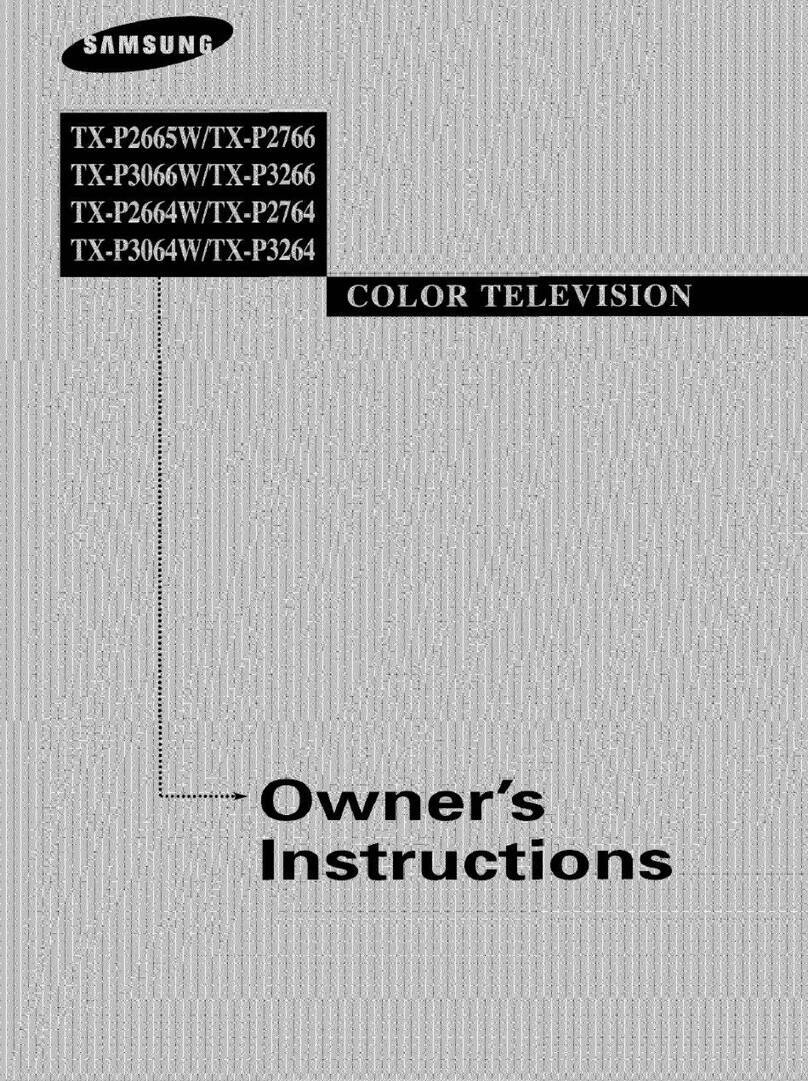 Samsung TX-P2665W, TX-P2766, TX-P3066W, TX-P3266, TX-P2664W, TX-P2734, TX-P3064W,... User manual