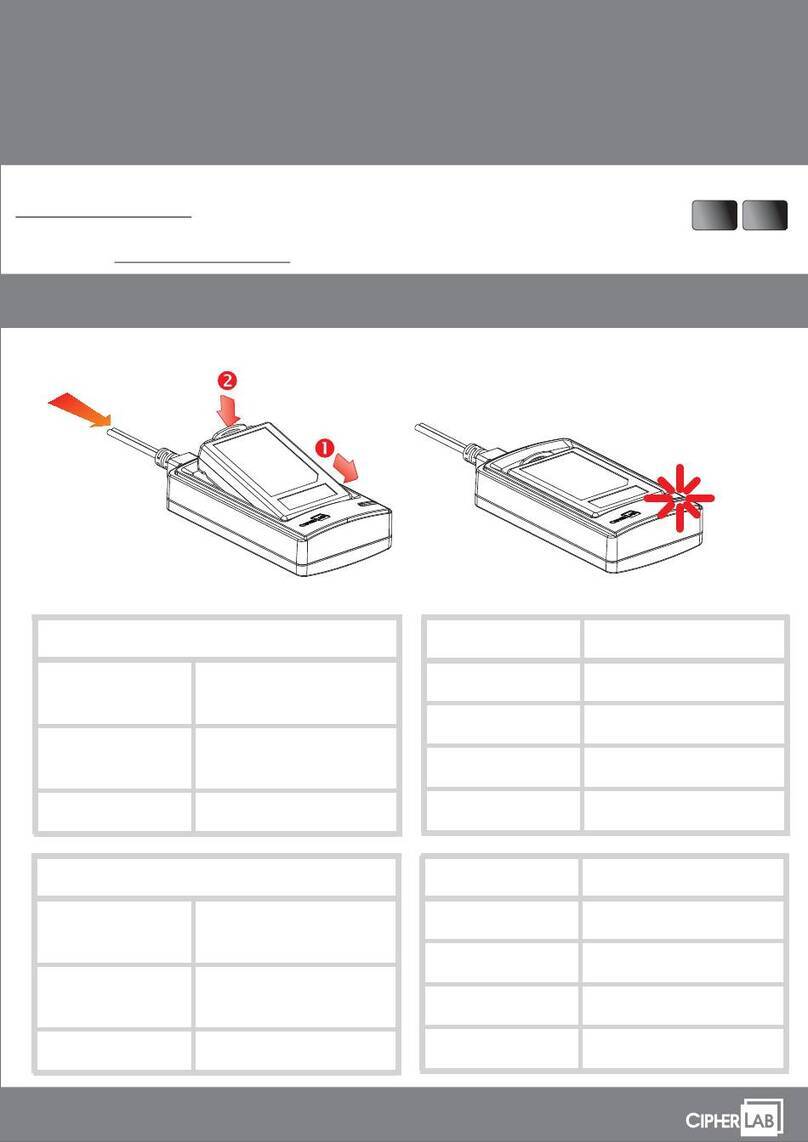 CipherLab 1600 Series quick start guide