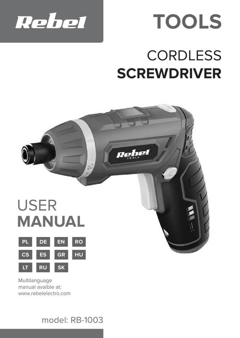 Rebel TOOLS RB-1003 user manual