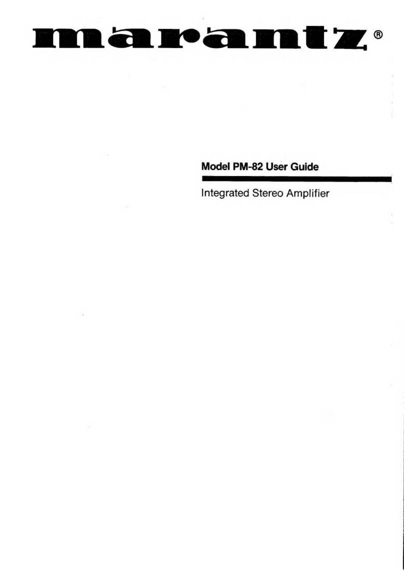 Marantz PM-82 User manual