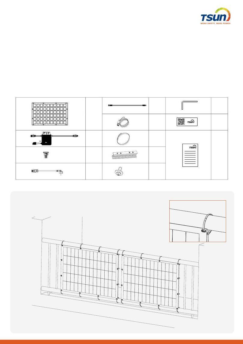 Tsun TSOL-ESK400-Air(V) Quick installation guide