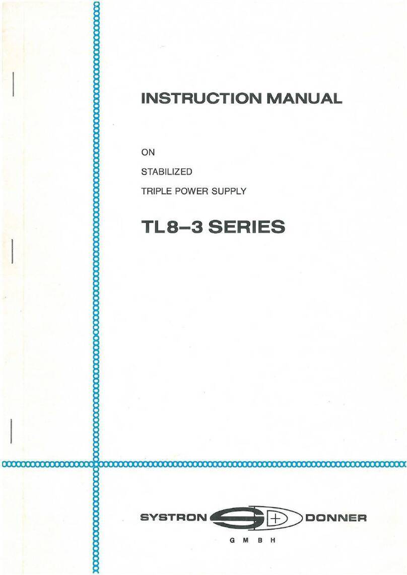 SYSTRON DONNER TL8-3 Series instruction manual
