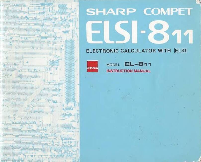 Sharp COMPET ELSI-811 User manual