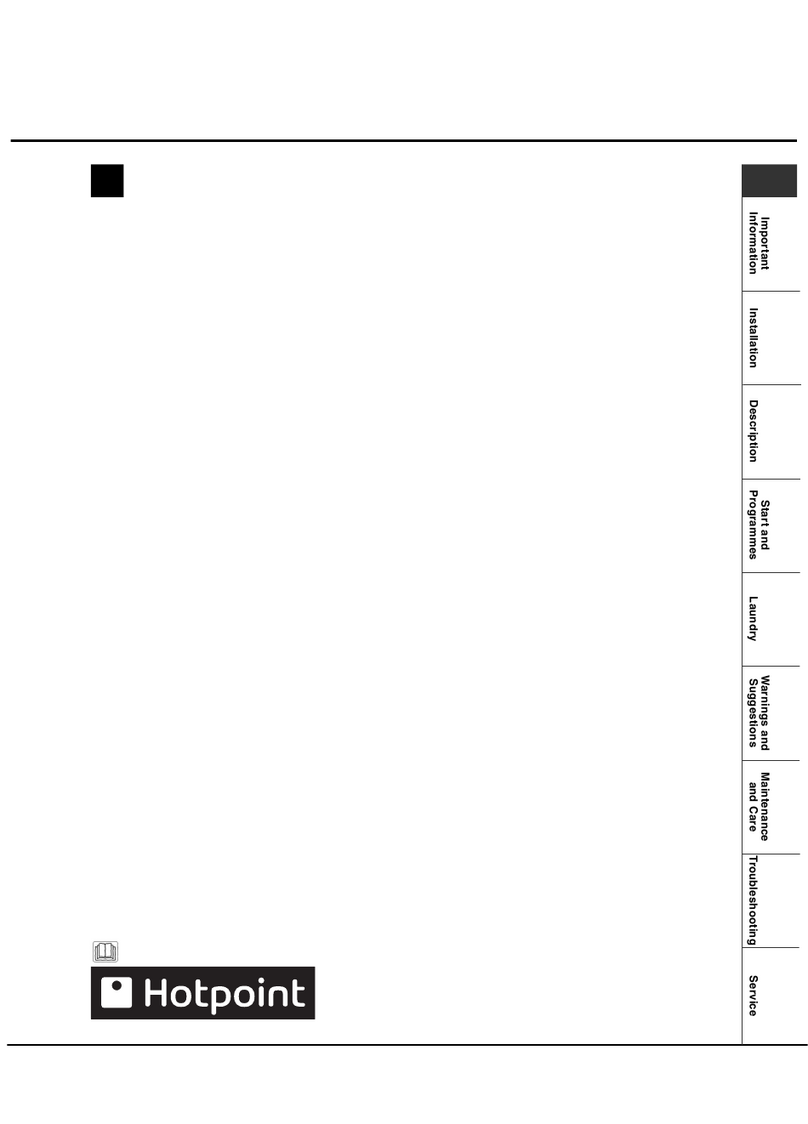 Hotpoint TCAL 83C User manual