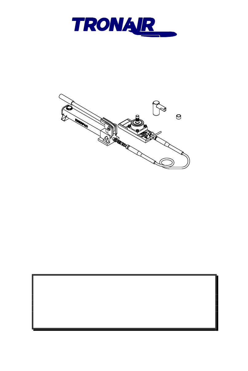 Tronair 02-7834-0111 Installation and operating instructions
