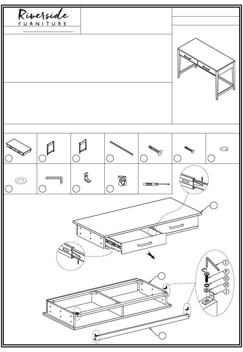 Riverside Furniture Vogue 46230 Assembly instructions