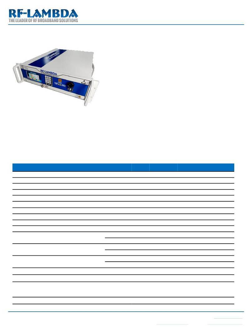 RF-Lambda REMC26G40GL User manual