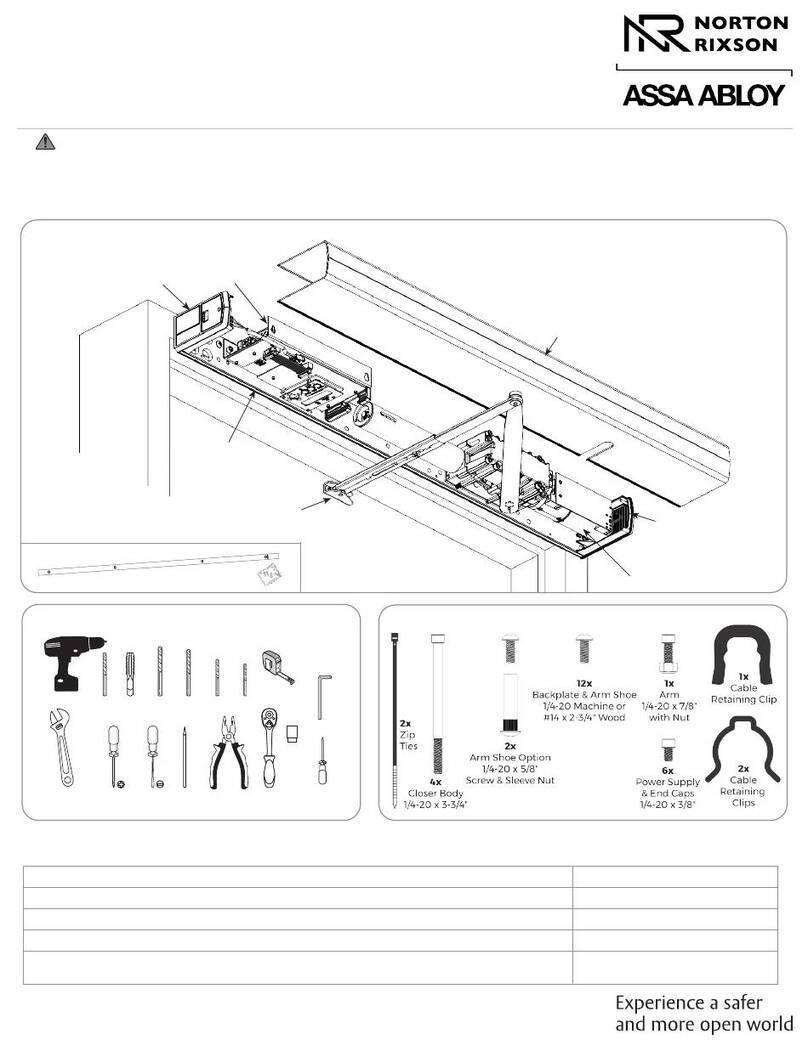 Assa Abloy NORTON RIXSON 6332 User manual