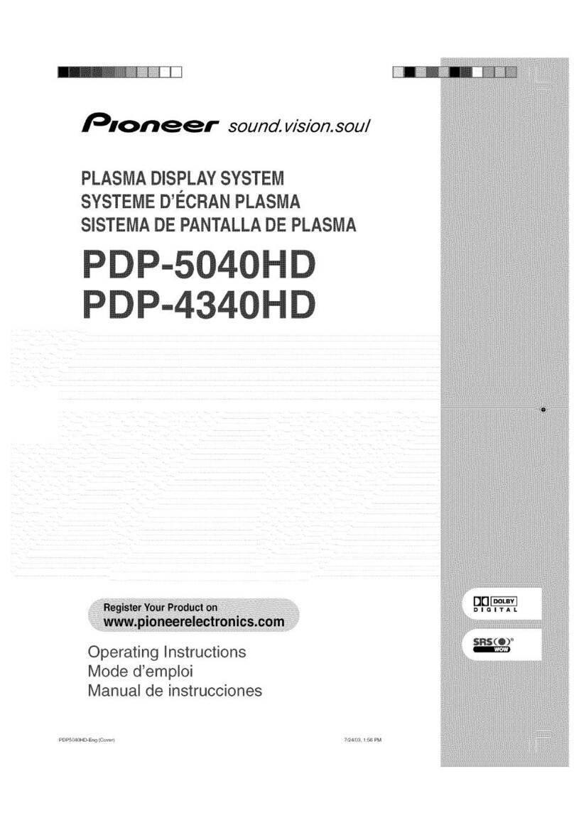 Pioneer PDP-5040HD User manual