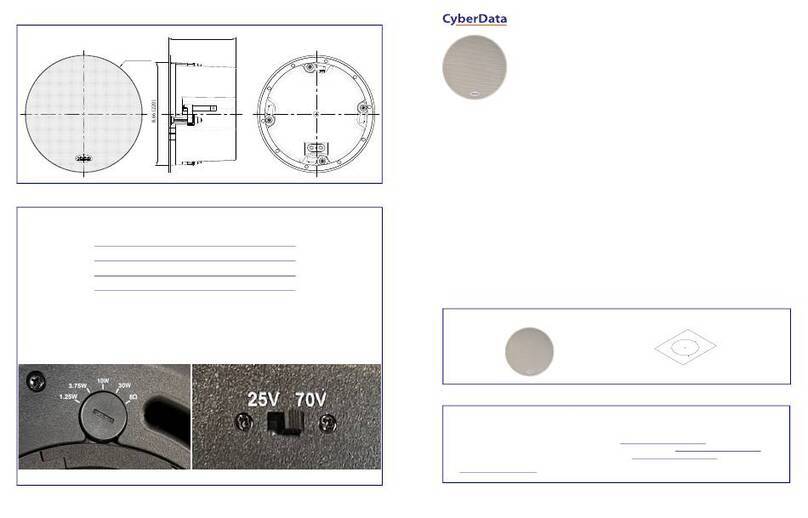 CyberData 011588 Manual