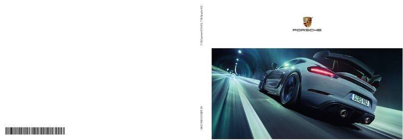 Porsche 718 Cayman GT4RS 2023 owner's manual