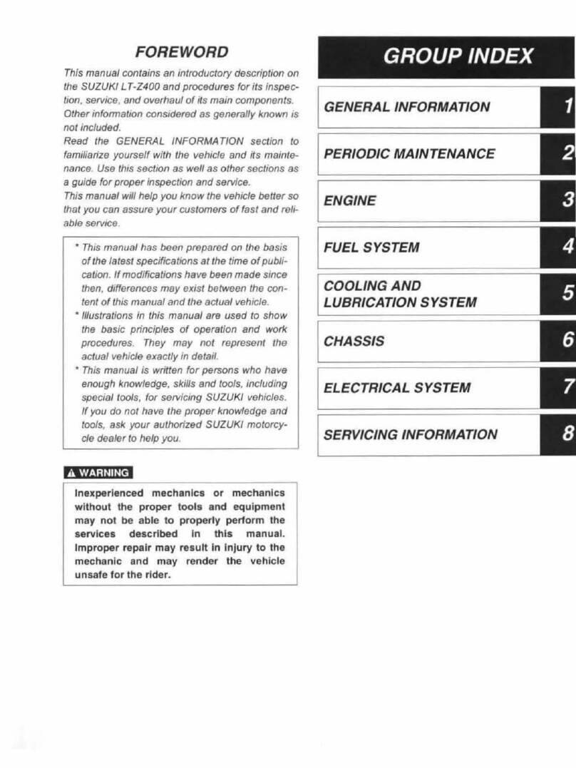 Suzuki LT-Z400 2003 User manual